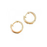 925 Sterling Silver Gold Plated CZ Earrings