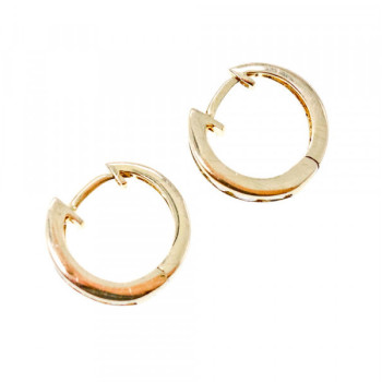 925 Sterling Silver Gold Plated CZ Earrings