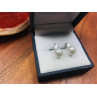 925 Sterling Silver Pearl & CZ Stud Earrings