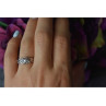 925 Sterling Silver White Topaz Ring Size 6.5