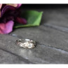 925 Sterling Silver White Topaz Ring Size 6.5