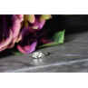 925 Sterling Silver White Topaz Ring Size 6.5