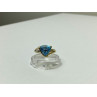10K YELLOW GOLD TOPAZ & DIAMONDS RING SIZE 7