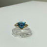 10K Yellow Gold Topaz & Diamonds Ring Size 7