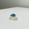 10K Yellow Gold Topaz & Diamonds Ring Size 7