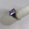925 Sterling Silver CZ & Marcasites Ring Size 8