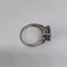 925 Sterling Silver CZ & Marcasites Ring Size 8
