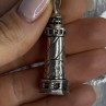 925 Sterling Silver Cape Hatteras Outer Banks Lighthouse Pendant Length 1.87 Inc