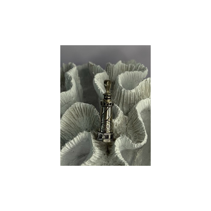 925 Sterling Silver Cape Hatteras Outer Banks Lighthouse Pendant Length 1.87 Inc