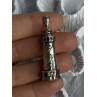 925 Sterling Silver Cape Hatteras Outer Banks Lighthouse Pendant Length 1.87 Inc