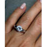 925 Sterling Silver CZ Ring Size 7.5