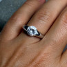 925 Sterling Silver CZ Ring Size 7.5