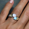 925 Sterling Silver Abalone Ring Size 7