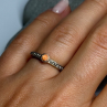 925 Sterling Silver Agate Ring Size 6