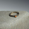 925 Sterling Silver Agate Ring Size 6