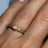 925 Sterling Silver Agate Ring Size 6
