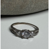 925 Sterling Silver CZ Ring Size 6.5