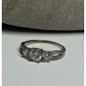925 Sterling Silver CZ Ring Size 6.5