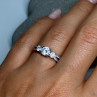 925 Sterling Silver CZ Ring Size 6.5