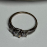 925 Sterling Silver CZ Ring Size 6.5