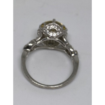 925 Sterling Silver CZ Ring Size 8.75
