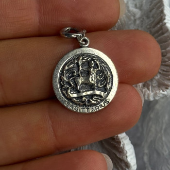 925 Sterling Silver Sagittarius Astrological Sign Zodiac Pendant Danecraft