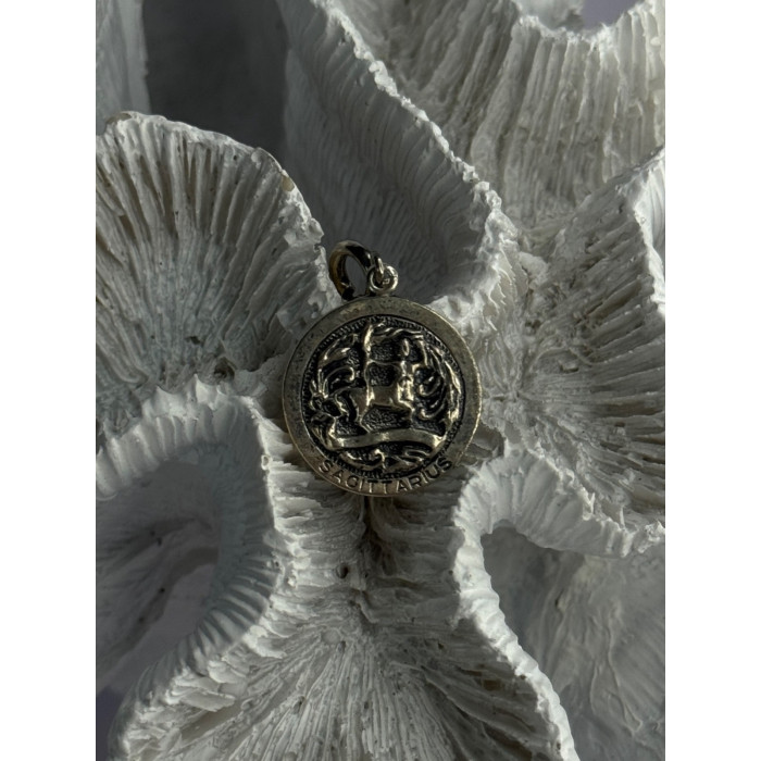 925 Sterling Silver Sagittarius Astrological Sign Zodiac Pendant Danecraft