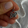 925 Sterling Silver I Love Dance Pendant Charm Length 0.90 Inch