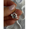 925 Sterling Silver I Love Dance Pendant Charm Length 0.90 Inch