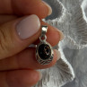 925 Sterling Silver Amber Pendant Length 0.90 Inch