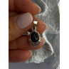 925 Sterling Silver Amber Pendant Length 0.90 Inch