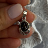 925 Sterling Silver Amber Pendant Length 0.90 Inch