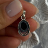 925 Sterling Silver Amber Pendant Length 0.90 Inch