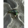 Vintage 925 Sterling Silver Abalone Kiwi Bird Brooch Length 0.80 Inch