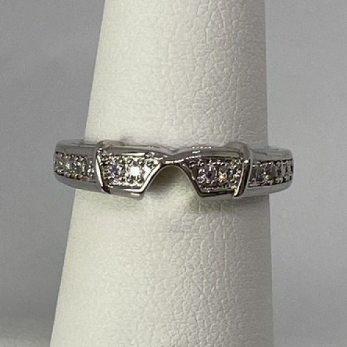 925 Sterling Silver CZ Ring Size 5.5