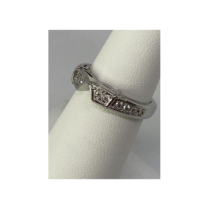 925 Sterling Silver CZ Ring Size 5.5