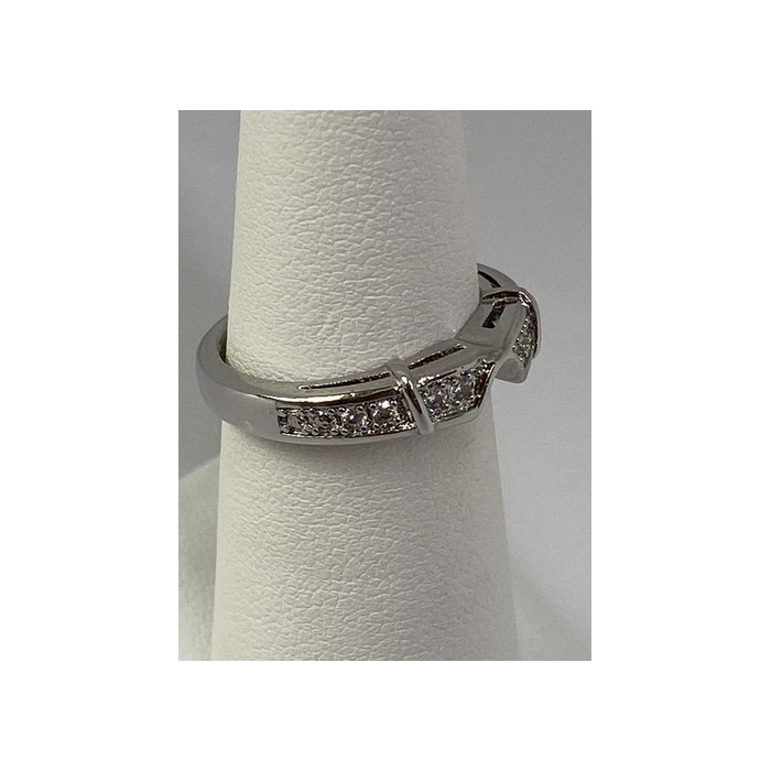 925 Sterling Silver CZ Ring Size 5.5