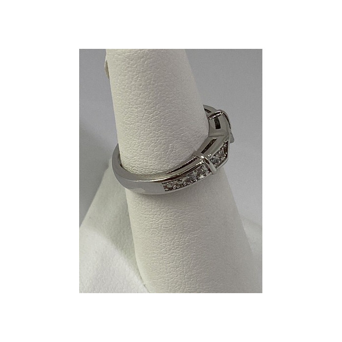 925 Sterling Silver CZ Ring Size 5.5