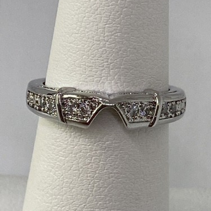 925 Sterling Silver CZ Ring Size 5.5