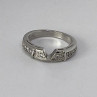 925 Sterling Silver CZ Ring Size 5.5