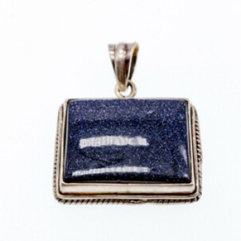 925 Sterling Silver Sodalite Pendant
