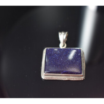 925 Sterling Silver Sodalite Pendant