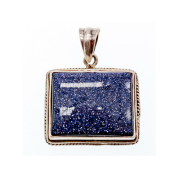 925 Sterling Silver Sodalite Pendant