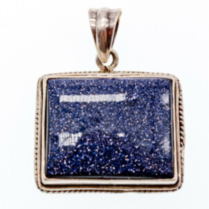 925 Sterling Silver Sodalite Pendant