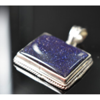 925 Sterling Silver Sodalite Pendant