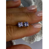 925 Sterling Silver Amethyst Earrings Length 0.25 Inch