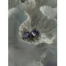 925 Sterling Silver Amethyst Earrings Length 0.25 Inch
