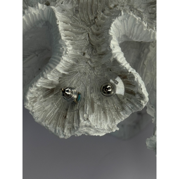 925 Sterling Silver Turquoise Stud Earrings