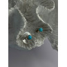 925 Sterling Silver Turquoise Stud Earrings