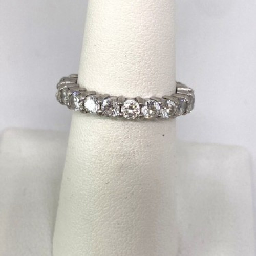 925 Sterling Silver CZ Ring Size 5.75